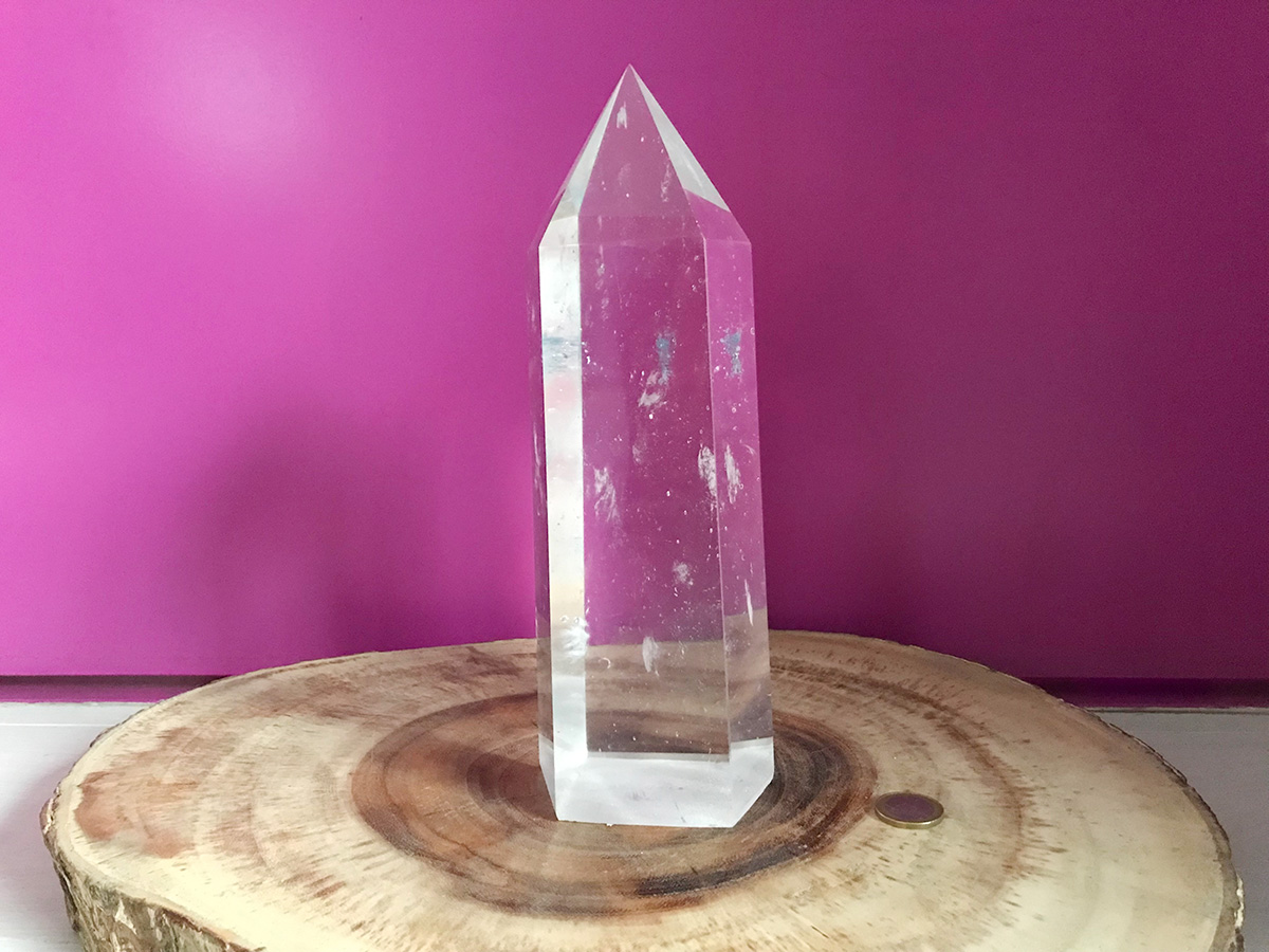 Bergkristal obelisk van 2,4 kg
