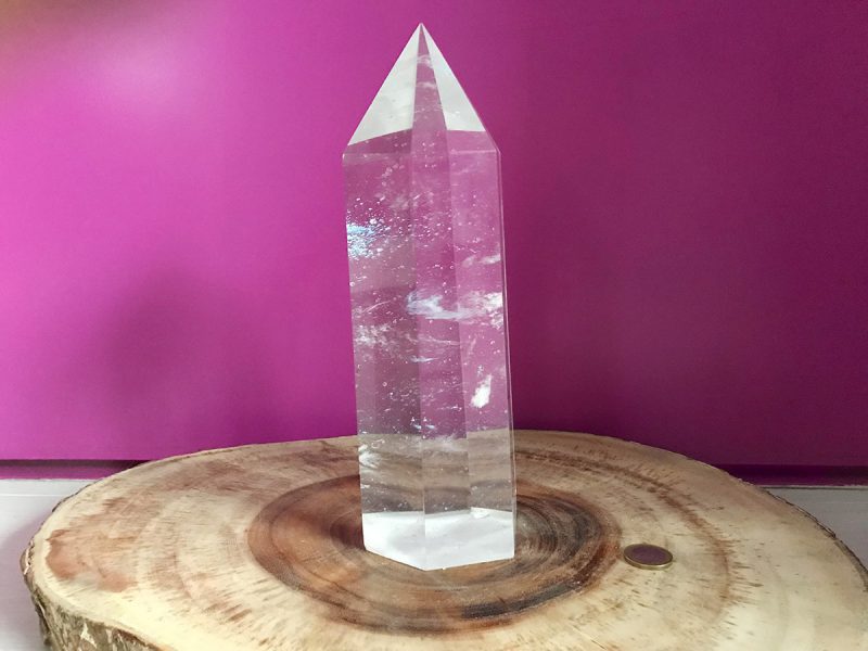 Bergkristal obelisk van 2,4 kg