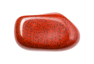 Rode Jaspis trommelsteen
