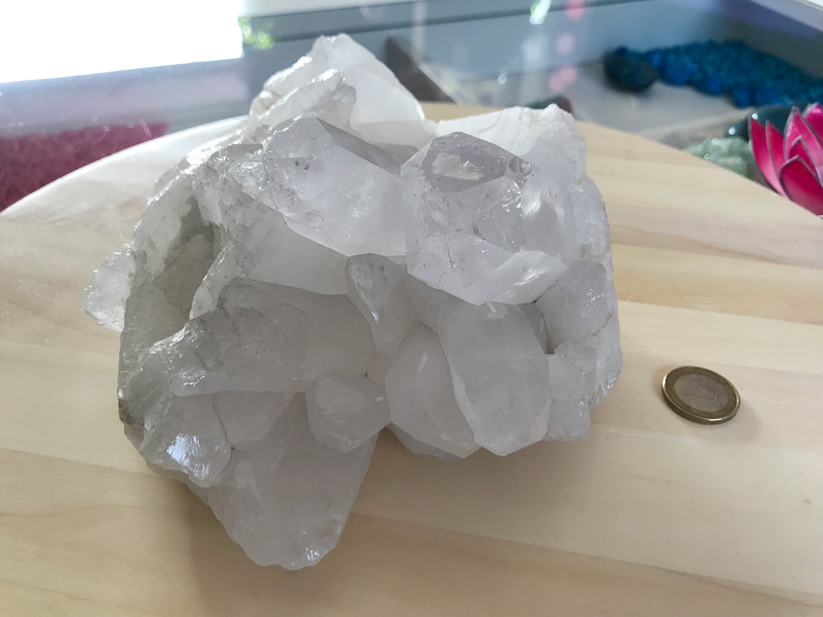 Bergkristal cluster 2,1 kg