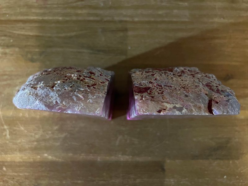 Agaat roze boekensteun (6) 5300 gram
