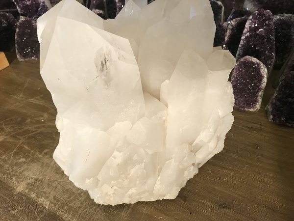 Bergkristal cluster (35) 42 kilo