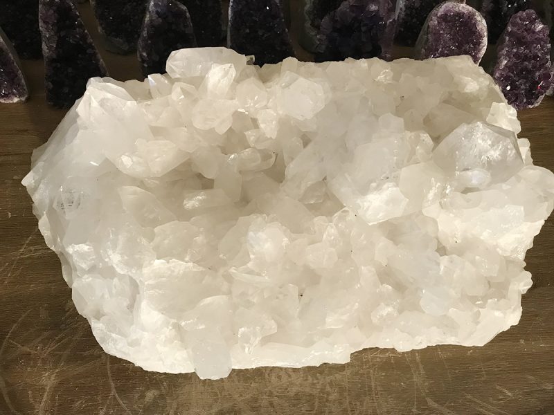 Bergkristal cluster (36) 32 kilo