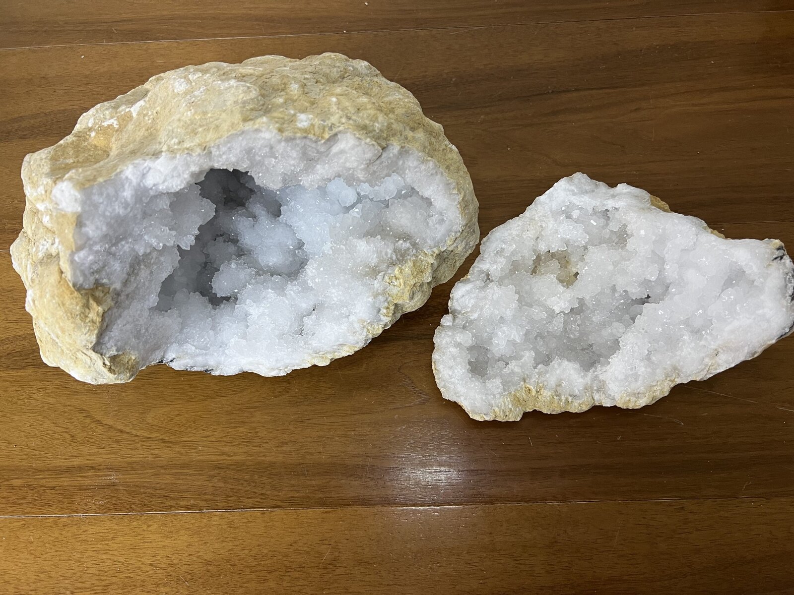 Bergkristal Geode (2), 13,5 kg