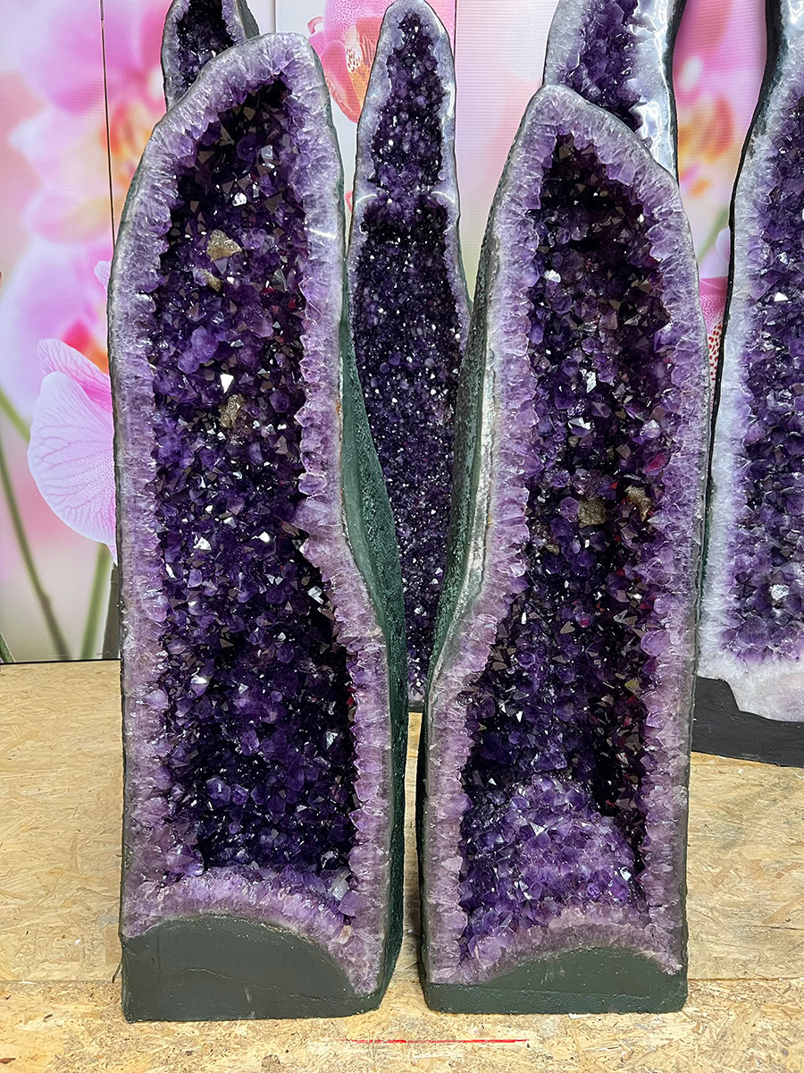 Amethist twingeode (15-16) van 99 en 103 kilo