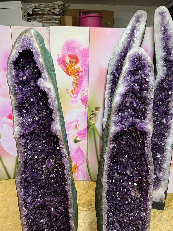 Amethist twingeode (24-25) van 94 en 78 kilo