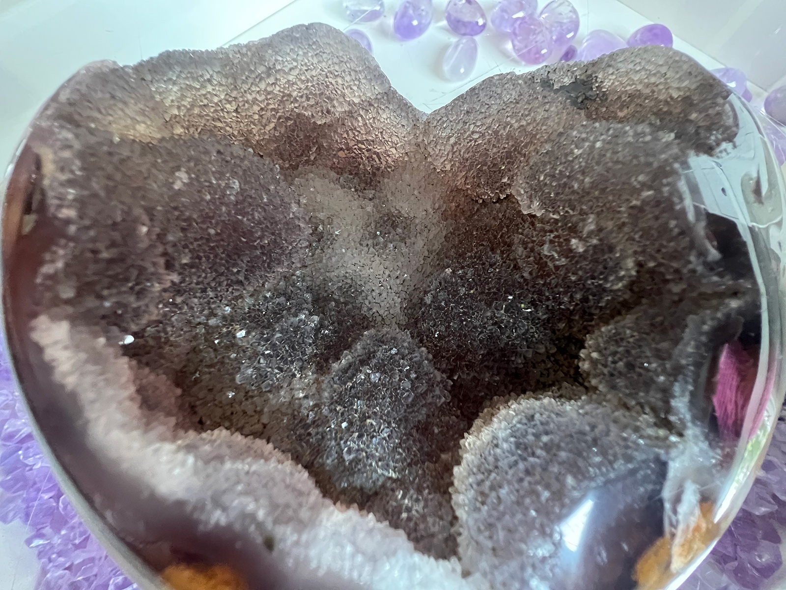 Agaat hart (03) van 511 gram